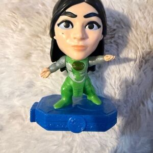 Space Explorer Action Figure with Green and Blue Base